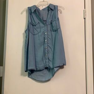 Madison Jules Denim Button Down